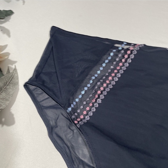 NWT Elomi [ XXL ] Matilda Embellished Briefs in Unicorn‎ Blue/Grey - Picture 5 of 11